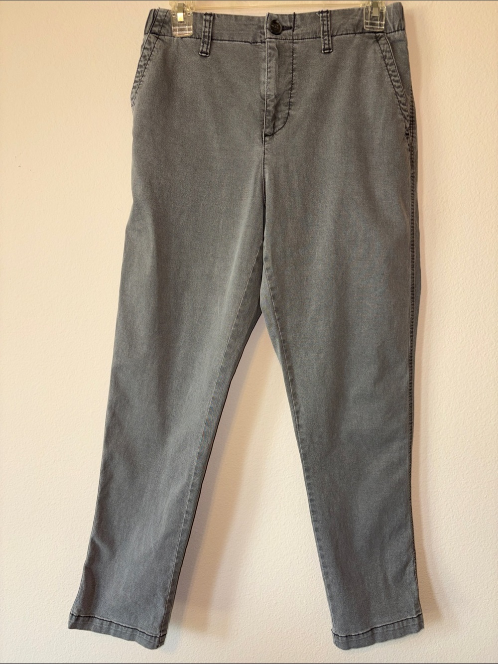 Old Navy Straight-Leg Pants in Charcoal Gray